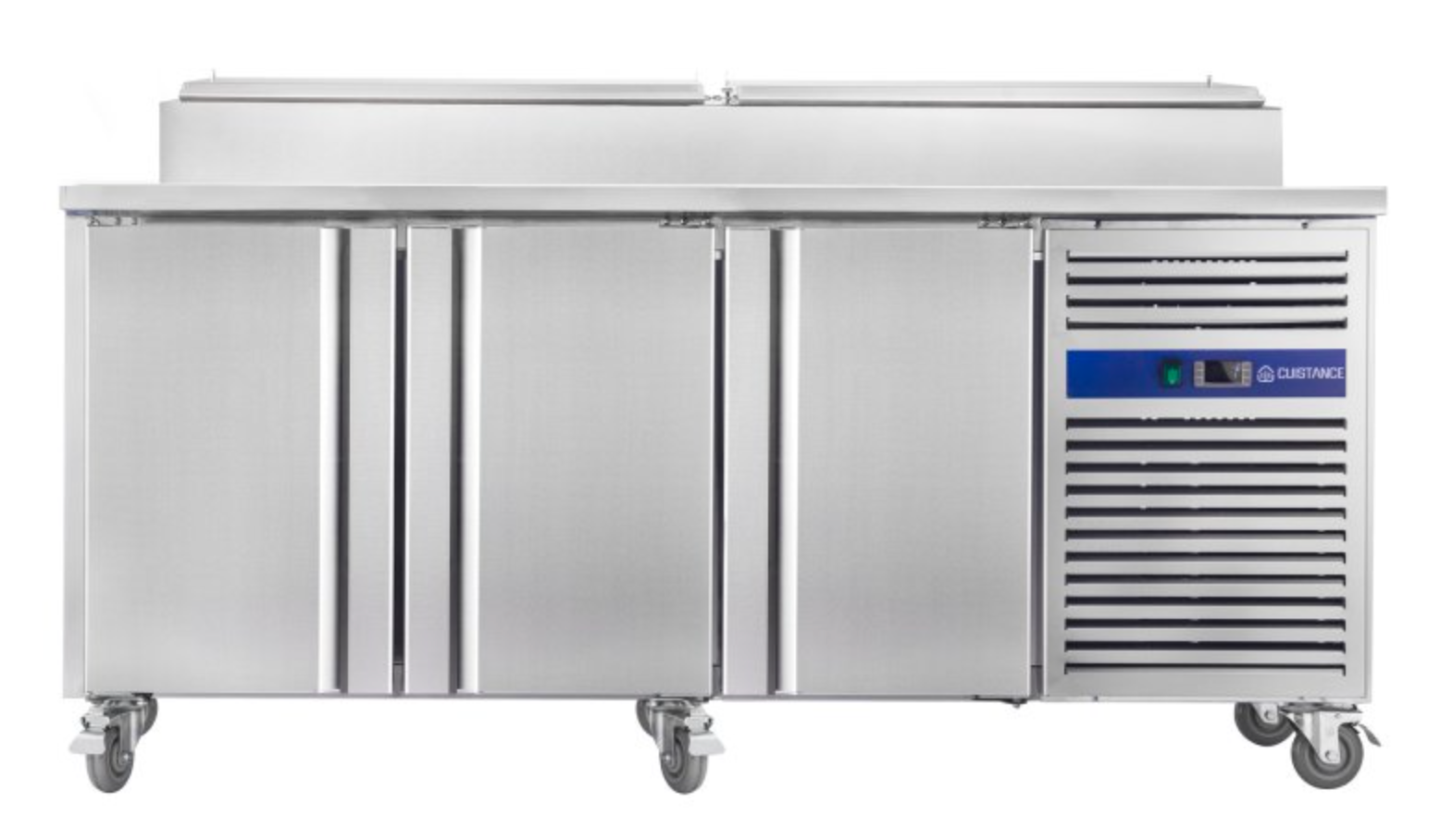 Meuble saladette réfrigérée – 3 portes pleines 400×600 – 10 x GN1/3 | SH3000800 - EQUIPEMENT RESTAURATION 