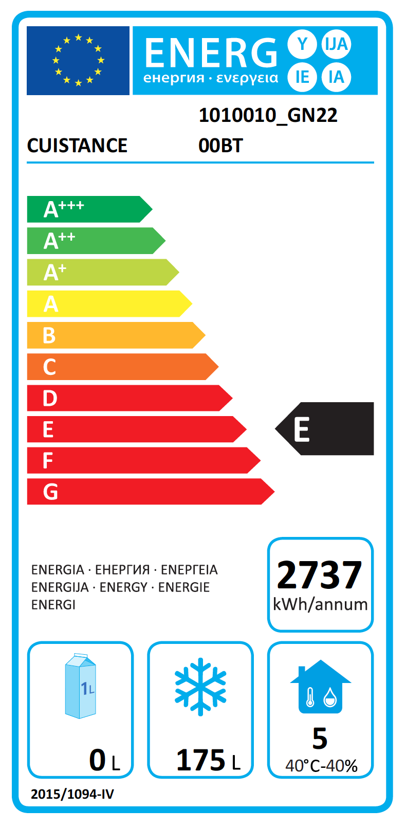 Meuble table congélateur – 2 portes pleines GN1/1 | CUIST GN2200BT - EQUIPEMENT RESTAURATION 