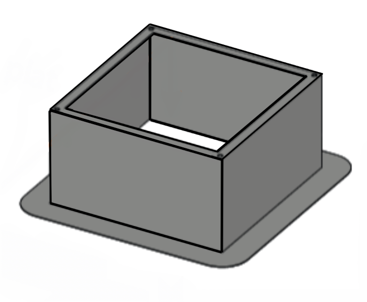 Costière toit plat pour tourelle 032/036 | 412836CP | ALVENE - EQUIPEMENT RESTAURATION 