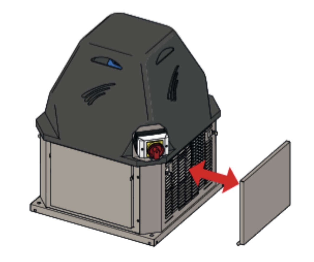 Panneau obturateur pour tourelle 040/045/050 | 414050PO | ALVENE - EQUIPEMENT RESTAURATION 