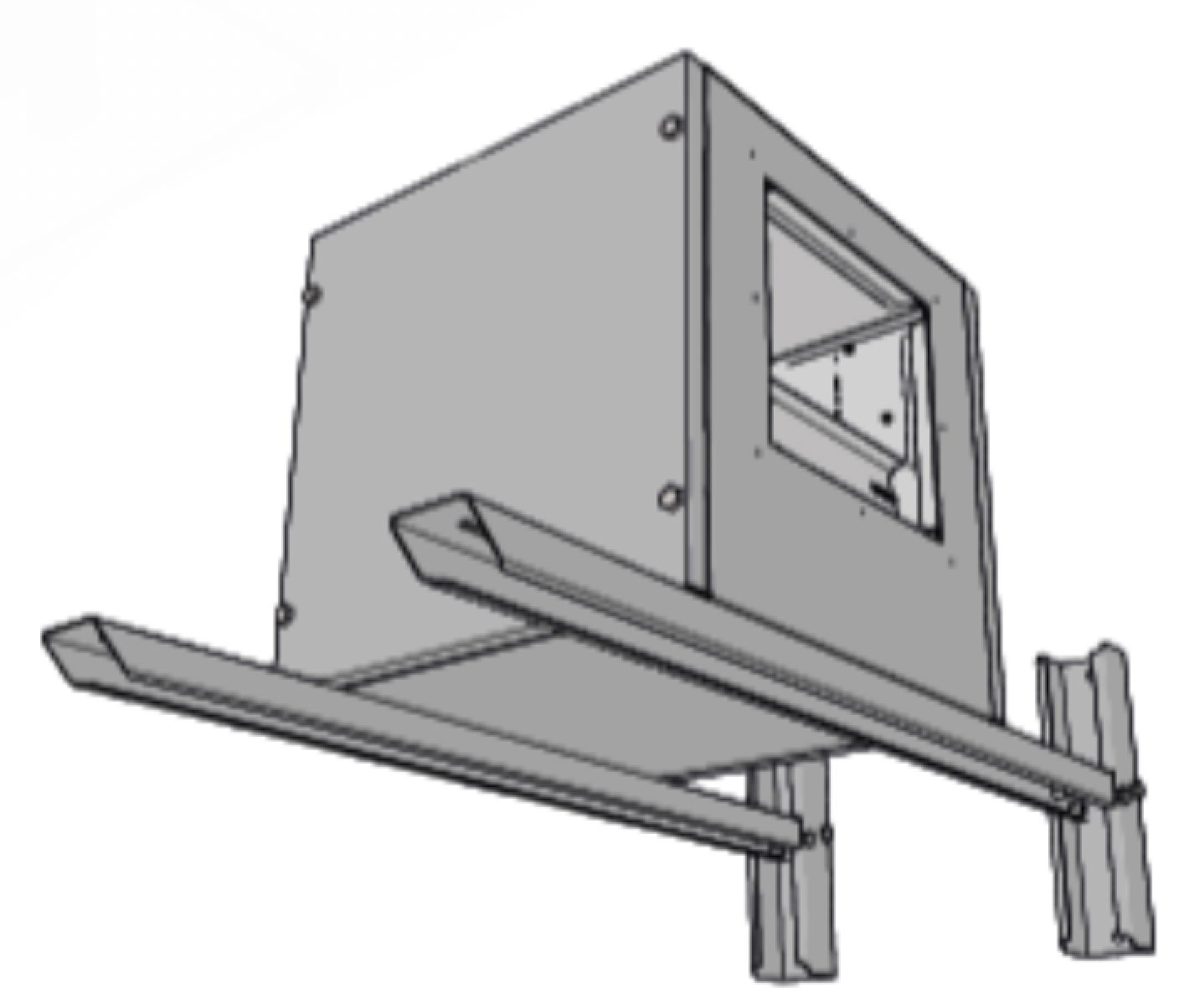 Chaise support pour caisson D3 | 20D3CH | ALVENE - EQUIPEMENT RESTAURATION 