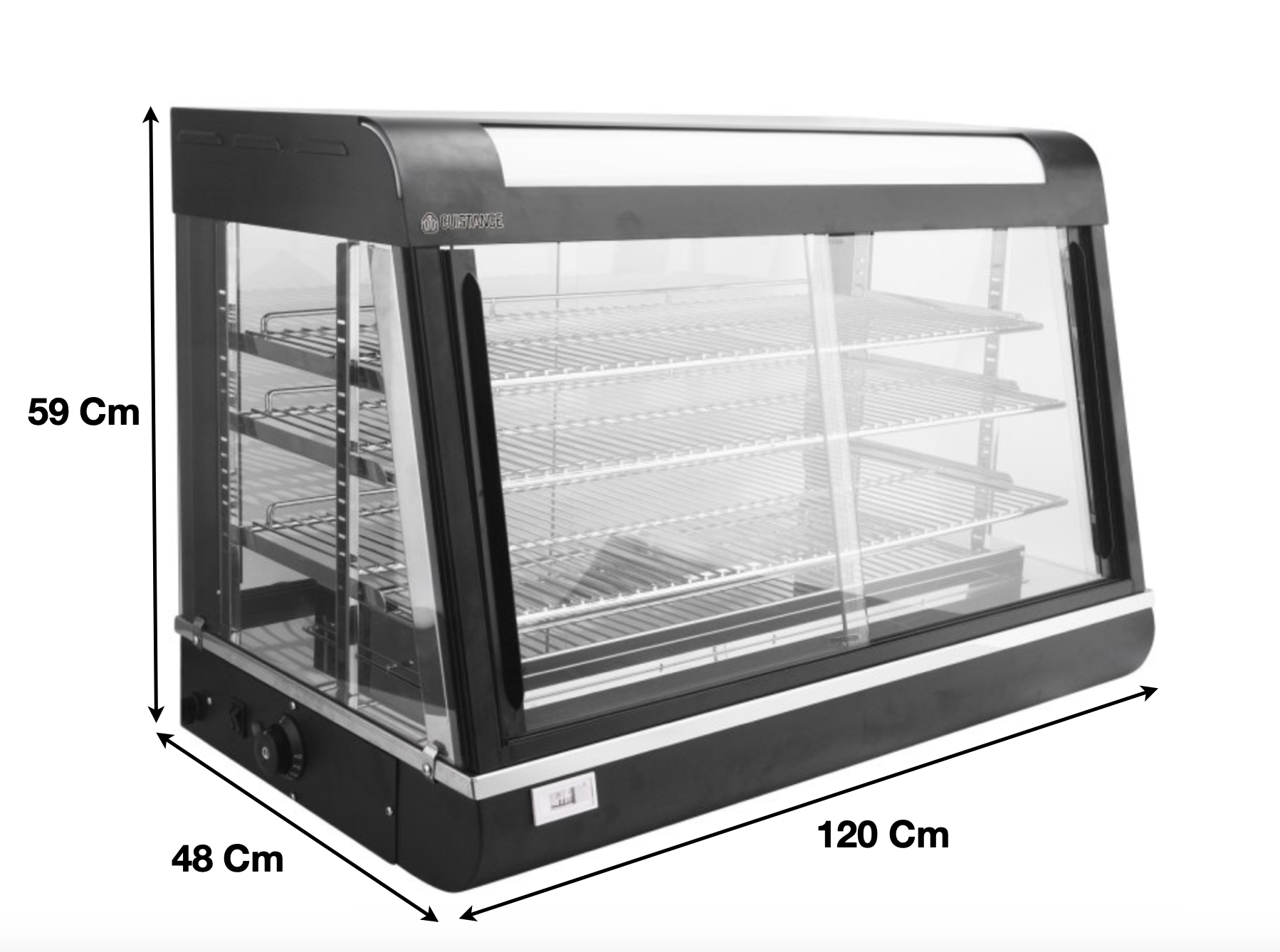 Vitrine chauffante 370 L. | CUIST FM48 - EQUIPEMENT RESTAURATION 