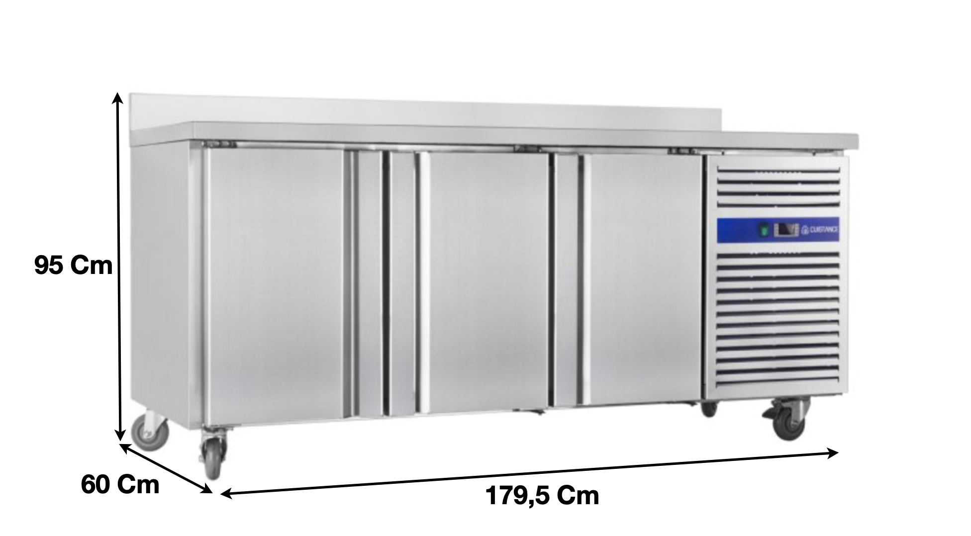 Meuble table congélateur – 3 portes pleines | CUIST SNACK3200BT - EQUIPEMENT RESTAURATION 