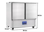 Saladette réfrigérée – 2 portes pleines GN1/1 – 2 x GN1/1 + 3 x GN1/6 | S900 - EQUIPEMENT RESTAURATION 