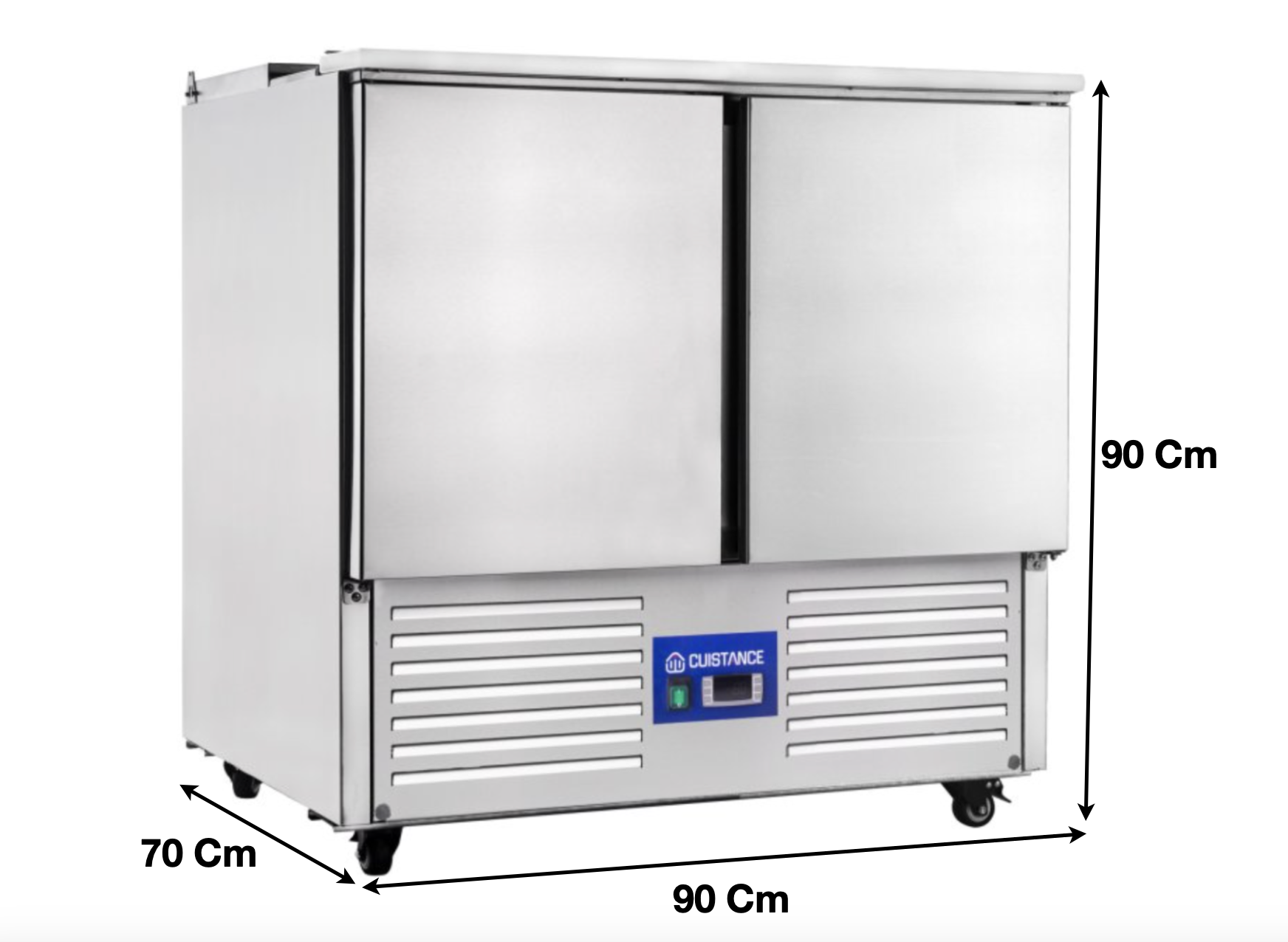 Saladette réfrigérée – 2 portes pleines GN1/1 – 2 x GN1/1 + 3 x GN1/6 | S900 - EQUIPEMENT RESTAURATION 