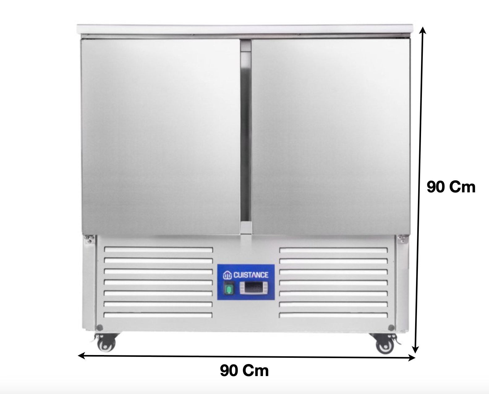 Meuble table réfrigérée – 2 portes pleines GN1/1 | CUIST S901 - EQUIPEMENT RESTAURATION 