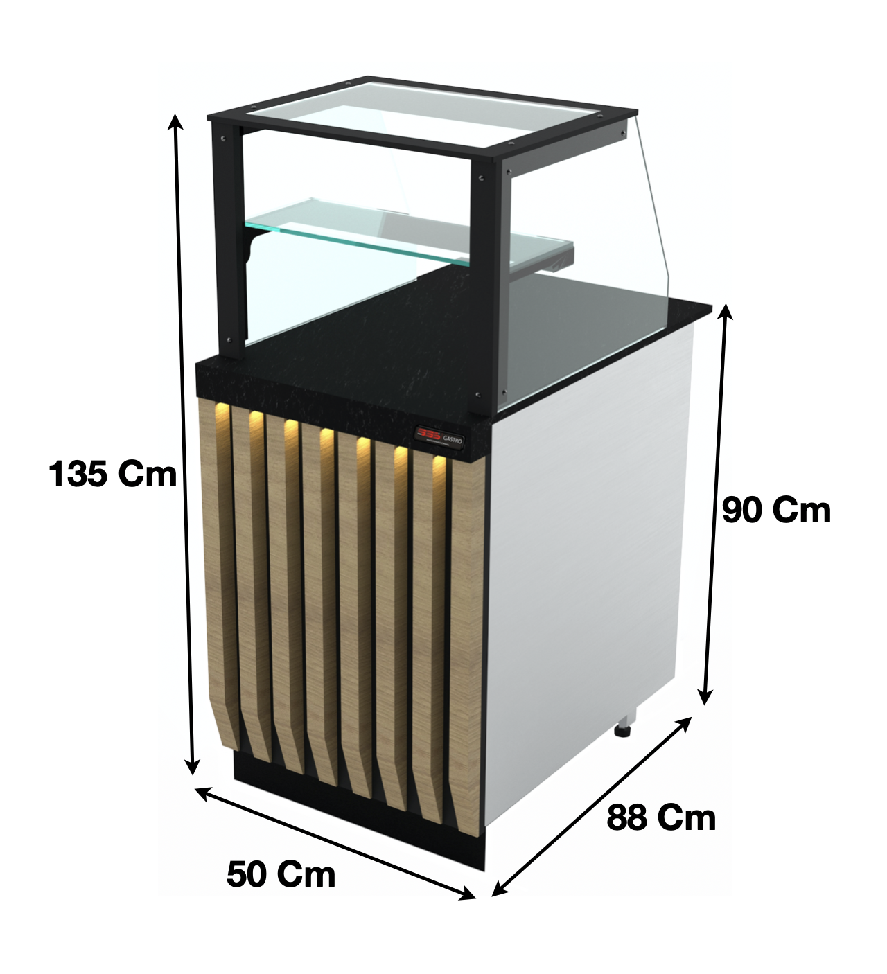 Meuble caisse 50cm – Marque: SGS GASTRO | SGS-KS-50-01 - EQUIPEMENT RESTAURATION 