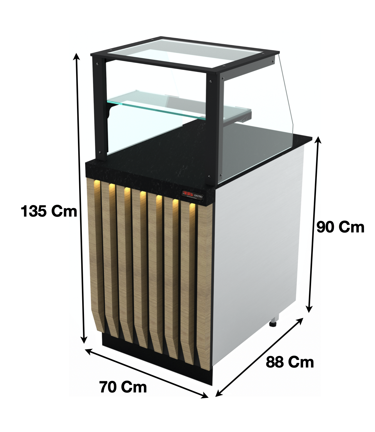 Meuble caisse 70cm – Marque: SGS GASTRO | SGS-KS-70-01 - EQUIPEMENT RESTAURATION 