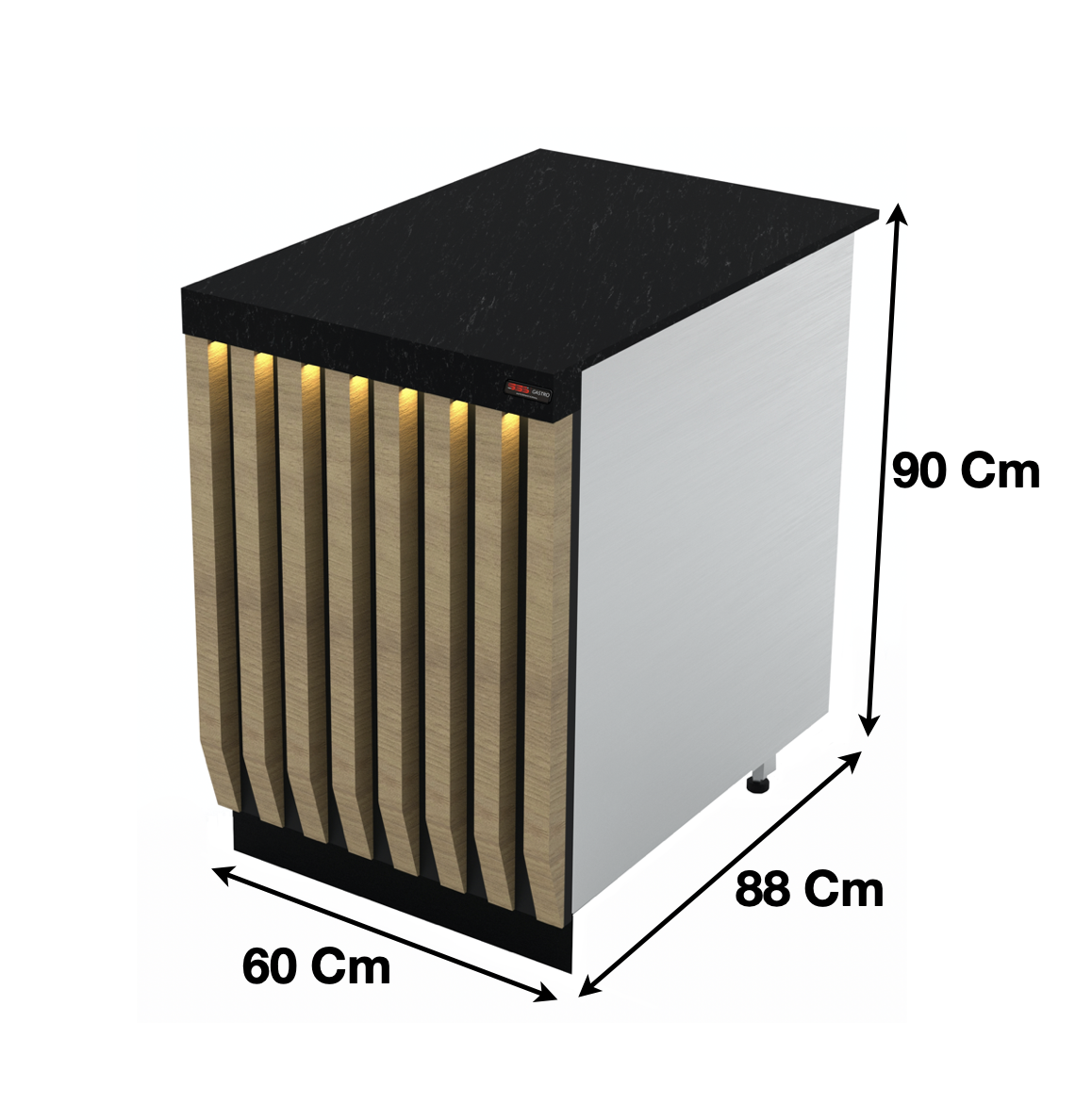 Meuble caisse 60cm – Marque: SGS GASTRO SGSKS602 - EQUIPEMENT RESTAURATION 