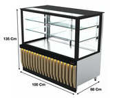 Vitrine 100Cm / Spécial Viandes – Série LUXUS | SGSDT10V | SGS - EQUIPEMENT RESTAURATION 