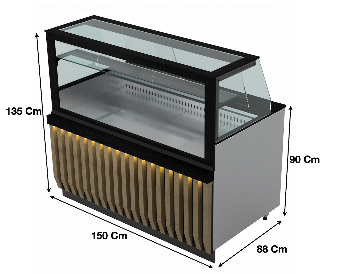 Vitrine 150Cm / 625 Litres – Marque: SGS GASTRO | SGSMZYD15 - EQUIPEMENT RESTAURATION 