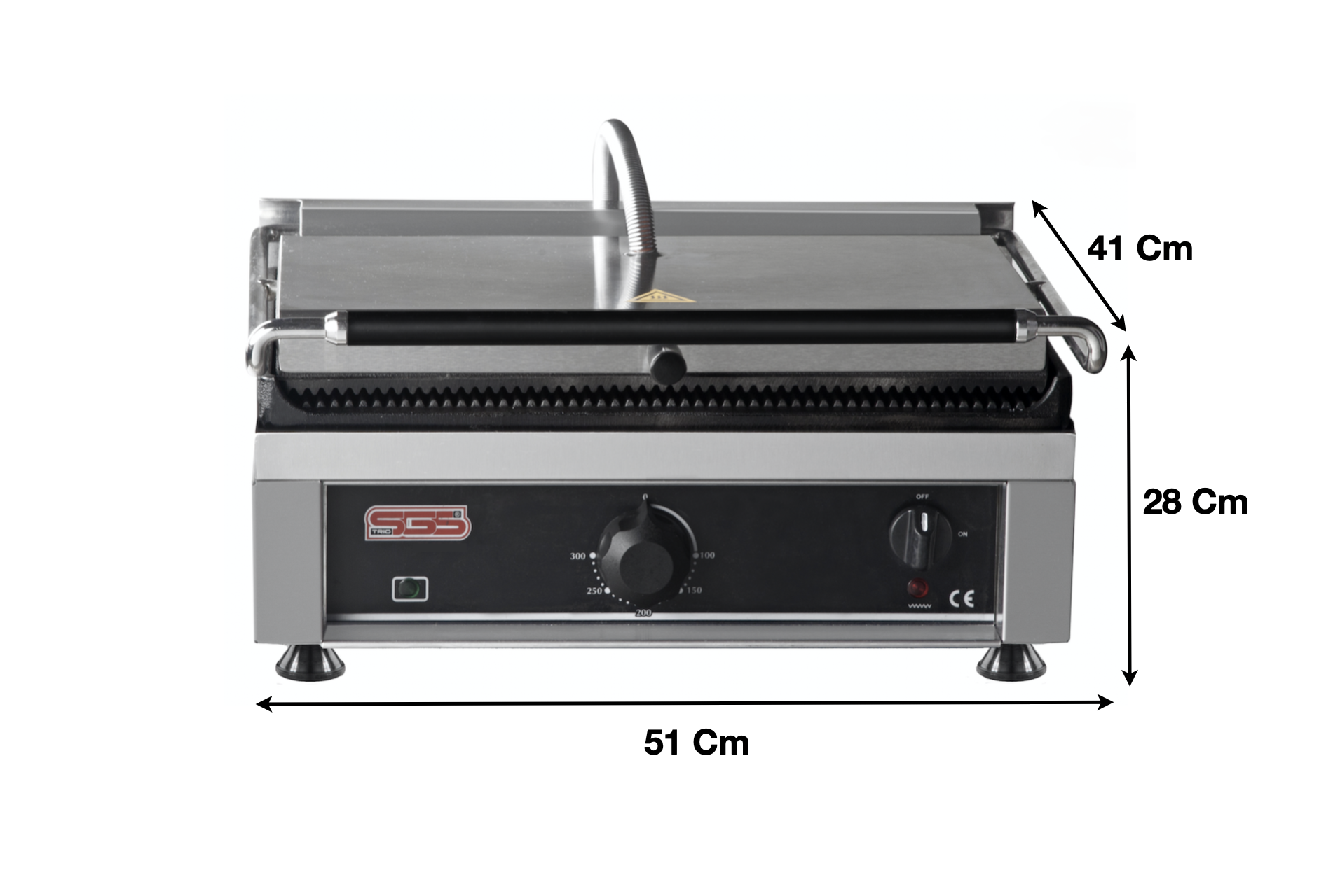 Machine à panini XL – Rainurée/Rainurée - Marque: SGS GASTRO | TG-2745-E - EQUIPEMENT RESTAURATION 