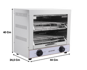 Toasteur à quartz double | CUIST QT2 - EQUIPEMENT RESTAURATION 