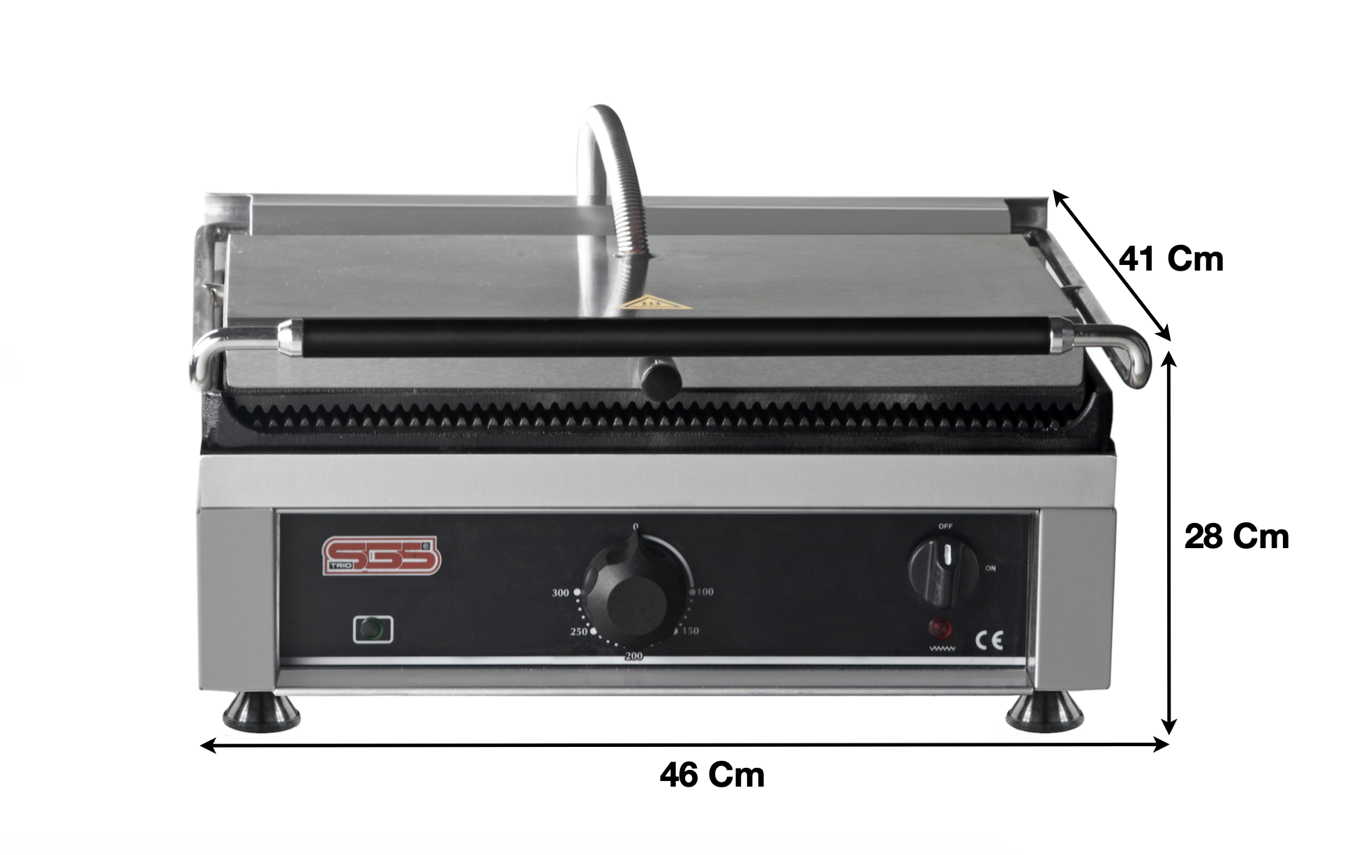 Machine à panini professionnelle rainurée – SGS GASTRO TG-2740-E - EQUIPEMENT RESTAURATION 