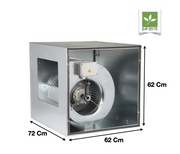 Caisson isolée de ventilation centrifuge motorisé 12/12 | 20RE12126M+20D6IM | ALVENE - EQUIPEMENT RESTAURATION 