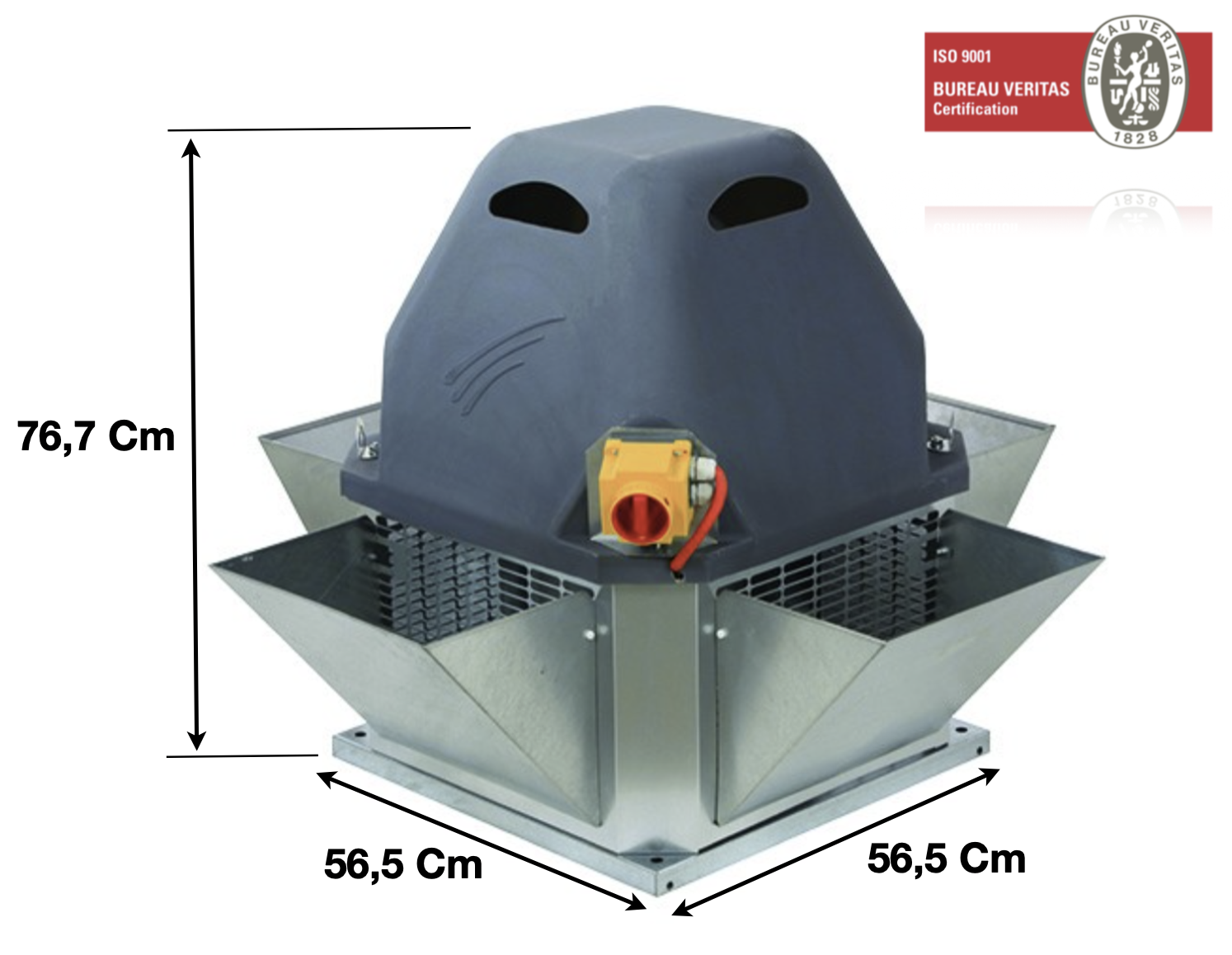 Tourelle d’extraction Emmos 045 | 41H4504MV+KV | ALVENE - EQUIPEMENT RESTAURATION 