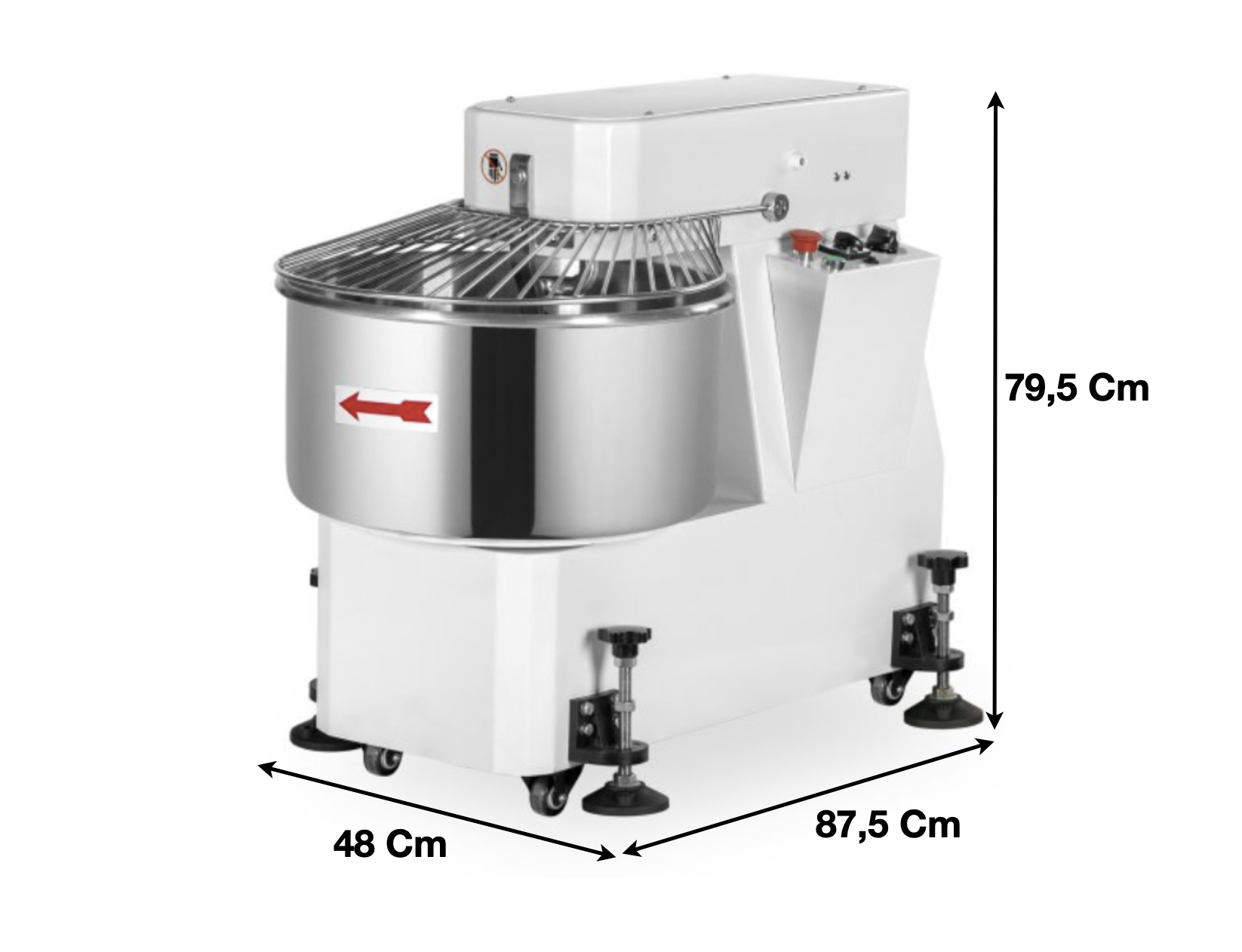 Pétrin spirale 40 L. / 1 Vitesse – Cuve & Tête fixe | CUIST LM40 - EQUIPEMENT RESTAURATION 