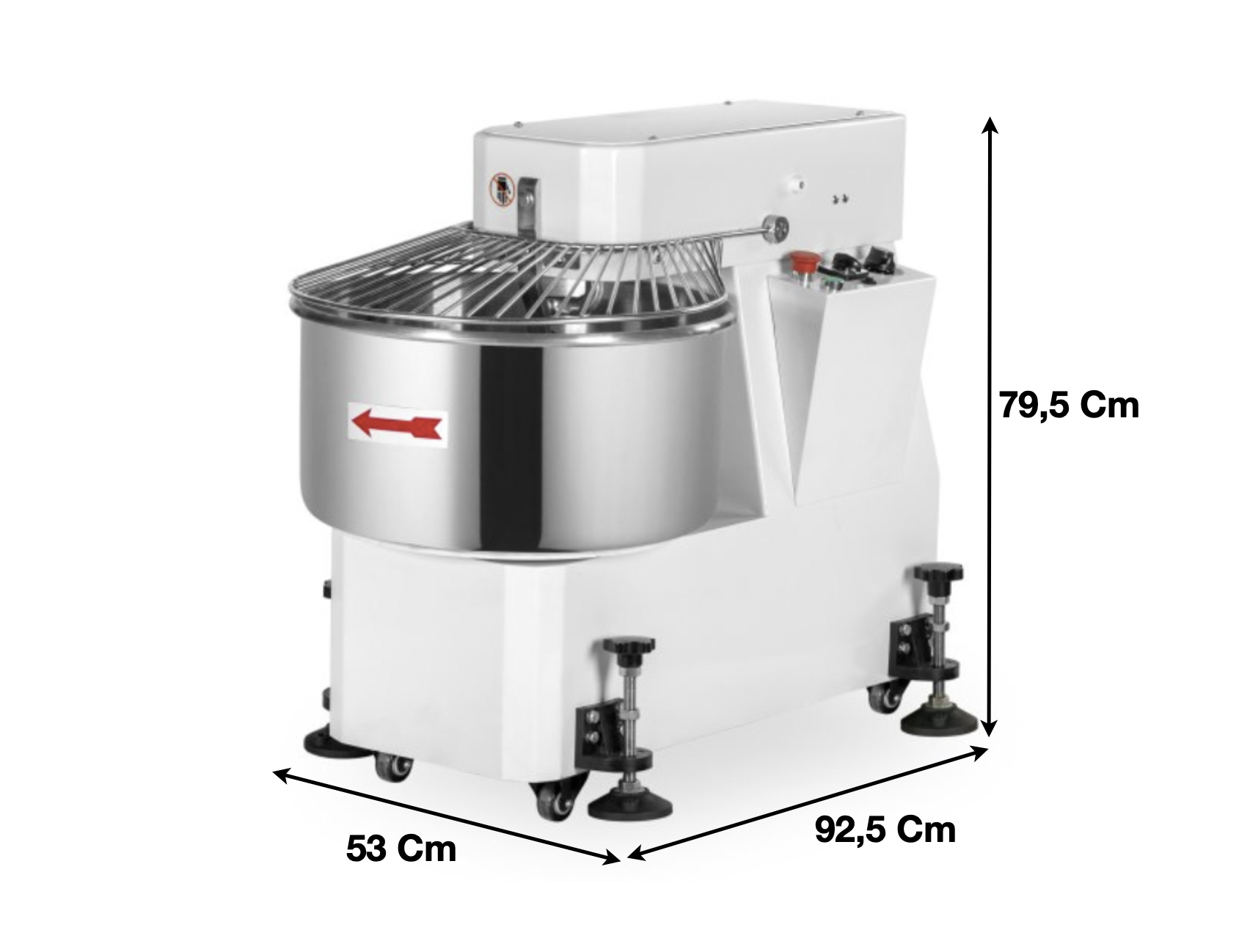 Pétrin spirale 50 L. / 1 Vitesse – Cuve & Tête fixe | CUIST LM50 - EQUIPEMENT RESTAURATION 