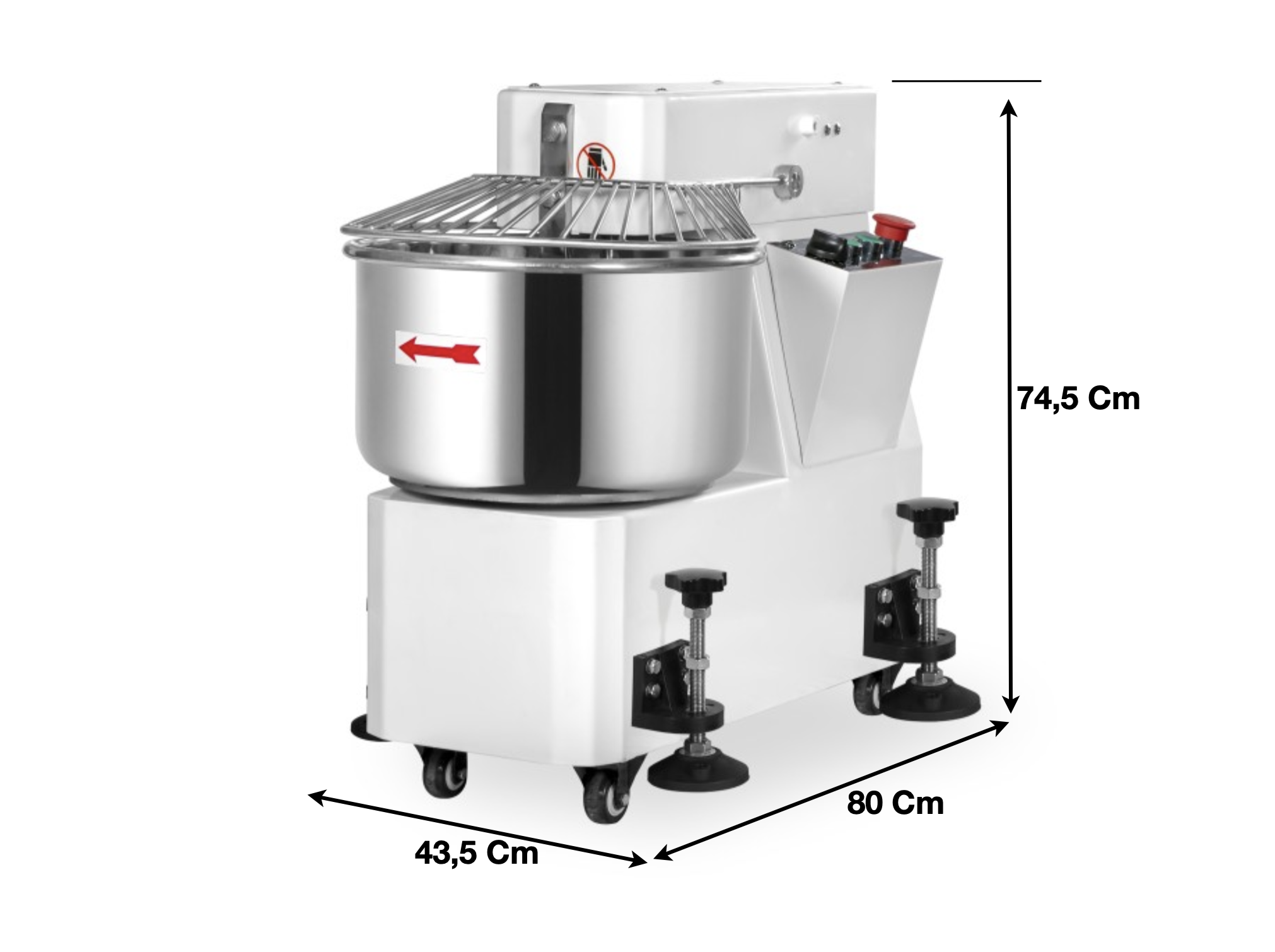 Pétrin spirale 30 L. / 2 Vitesses – Cuve & Tête fixe | CUIST LM30A - EQUIPEMENT RESTAURATION 