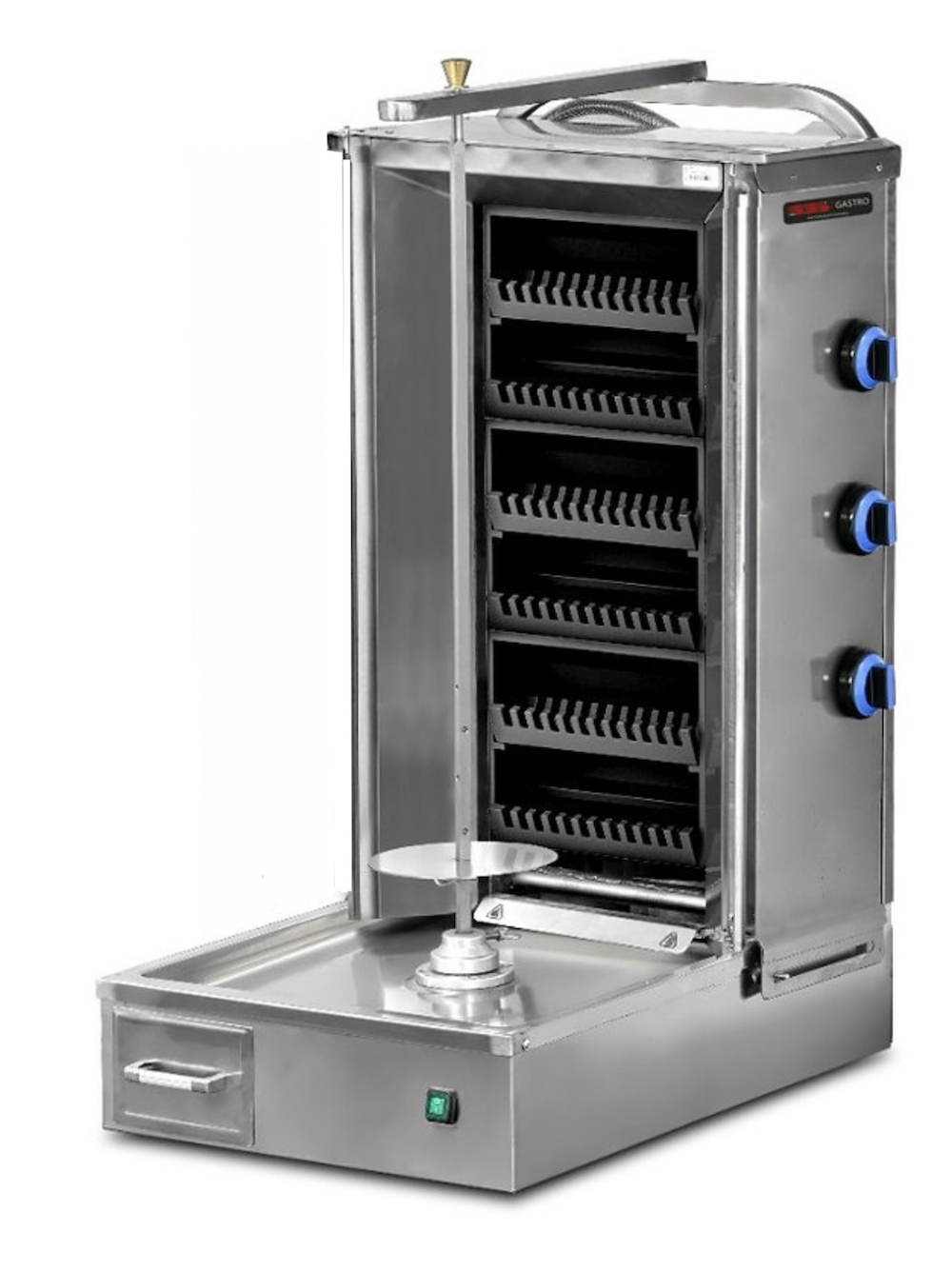 Machine à kebab 3 zones Gaz- Marque: SGS | SGS-LDM-03 - EQUIPEMENT RESTAURATION 