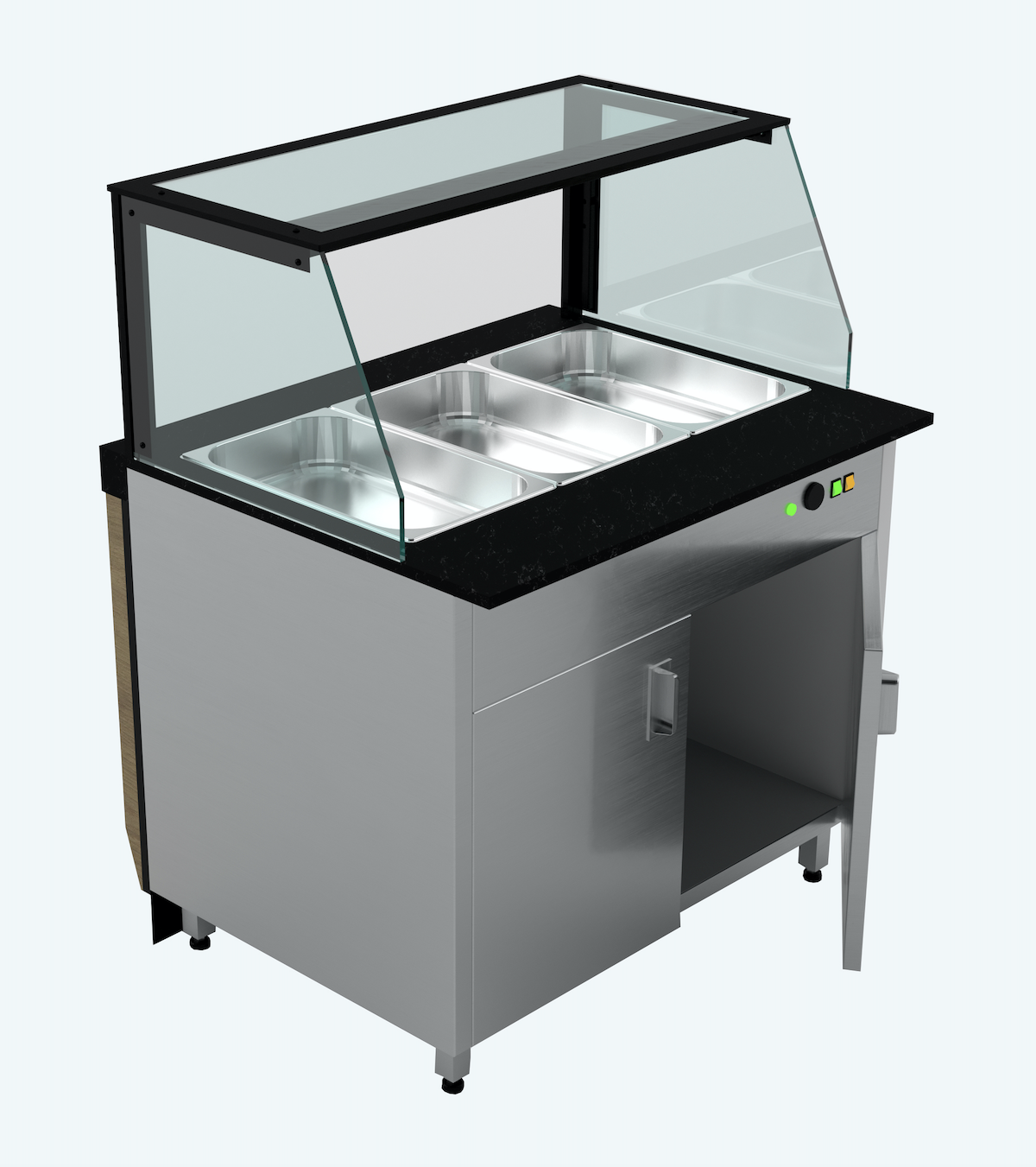 Bain-Marie 180Cm / 5 x GN1/1 – Série LUXUS SGS-BEH-180 | Marque: SGS - EQUIPEMENT RESTAURATION 