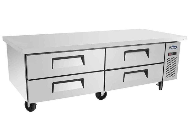 Soubassement réfrigéré - 4 tiroirs - Inox - 340 L - MGF8453GR - EQUIPEMENT RESTAURATION 