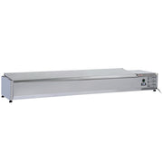 Structure réfrigérée avec couvercle en inox - 9x GN 1/3 - hx150 mm - WR-SY20-C6 - EQUIPEMENT RESTAURATION 