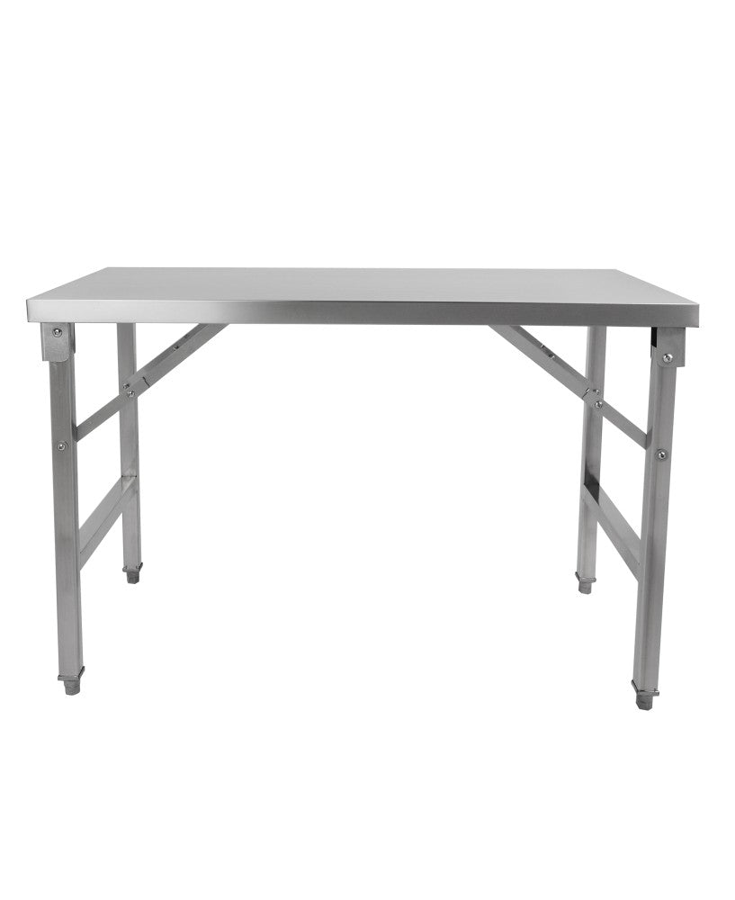 Table inox pliable 1800 x 600 x 850 mm | CUIST STTFD186 - EQUIPEMENT RESTAURATION 