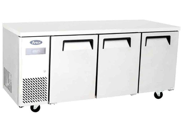 Table réfrigérée compacte négative - 3 portes - Groupe à gauche - Inox - YPF9047GR - EQUIPEMENT RESTAURATION 