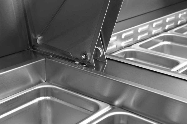 Table réfrigérée de préparation à pizzas - 3 portes - Inox - MPF8203GR - EQUIPEMENT RESTAURATION 