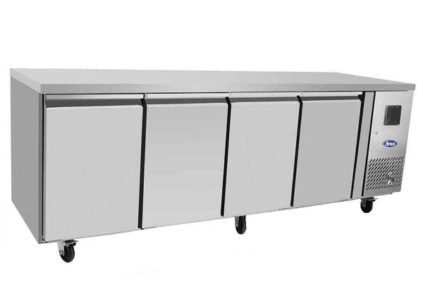 Table réfrigérée positive - 4 portes - Inox - EPF3441GR - EQUIPEMENT RESTAURATION 