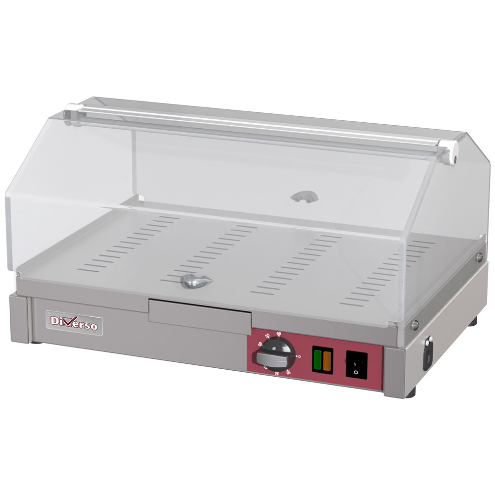 Vitrine chauffante de comptoir - 1 étage L500 - WR-EVC1-55 - EQUIPEMENT RESTAURATION 