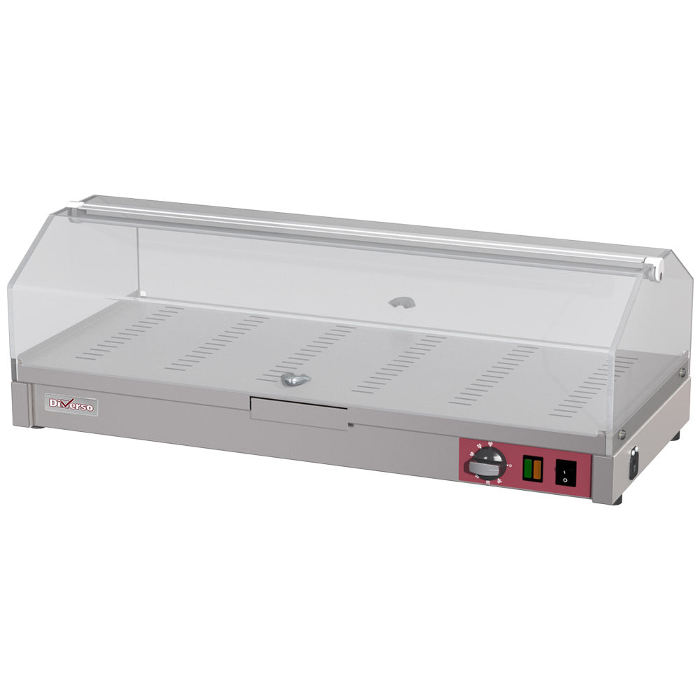 Vitrine chauffante de comptoir - 1 étage L800 - WR-EVC1-58 - EQUIPEMENT RESTAURATION 