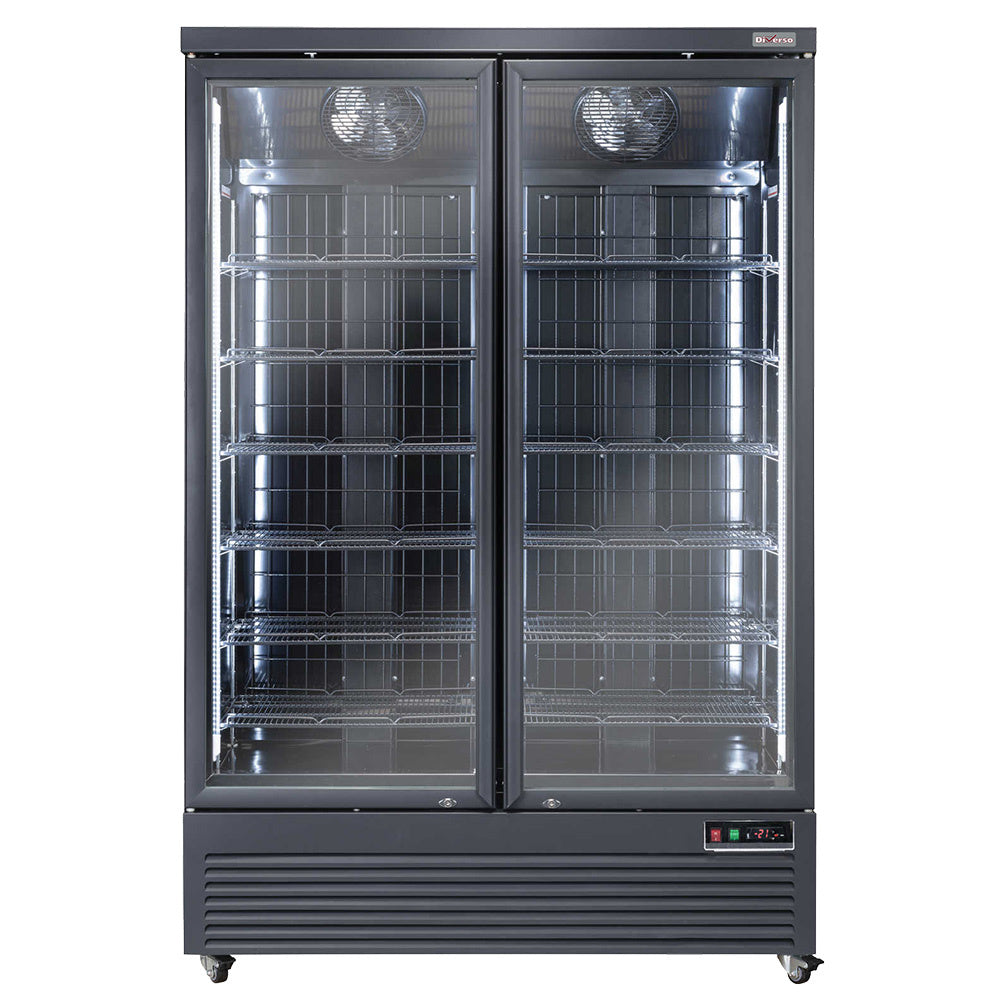 Vitrine freezer verticale - 12 niveaux - 1084 L - Noire - WR-NV99-2B - EQUIPEMENT RESTAURATION 