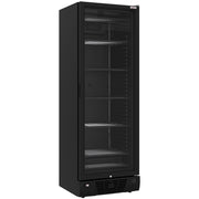 Vitrine ventilée négative vitrée - 5 niveaux - 382 L - Noire - WR-39CS-BN - EQUIPEMENT RESTAURATION 